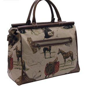 Oleg Cassini Pony Up Dowel Bag